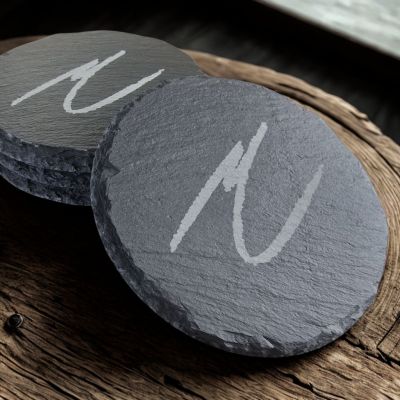 Slate Coaster - artist's signature - Set of 4