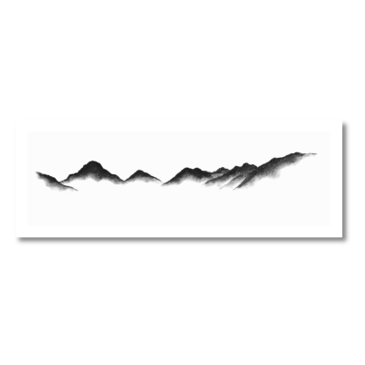 Yewbarrow Fell, Great Gable, Lingmell, Scafell and Scafell Pike from Wastwater - XL signed print