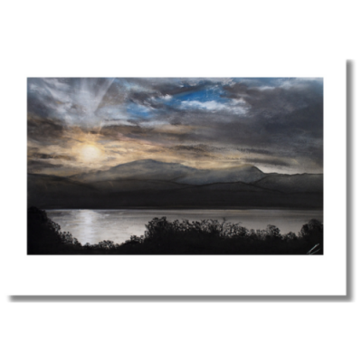 Northern Pyrotechnics - Old Man and Wetherlam from Windermere, Cumbria