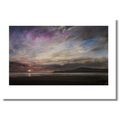 Utopian Motion - Sunset, Black Combe from Askam pier, Cumbria