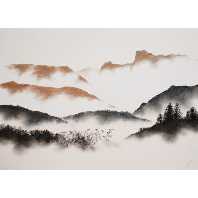 Terra Form 28 - The Langdales, Bowfell, Great End, Black Fell and Lingmoor Fell from Windermere