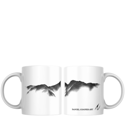 Ceramic mug - Lonscale Fell, Skiddaw Little Man and Skiddaw from Derwentwater