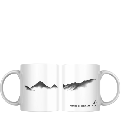 Ceramic mug - Yewbarrow, Great Gable, Lingmell, Scafell and Scafell Pike from Wastwater